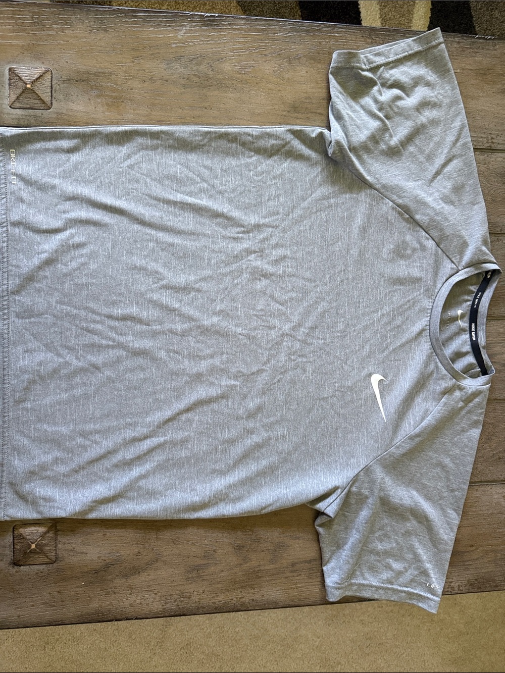 Nike Light Gray Short Sleeve Dri-FIT Tee